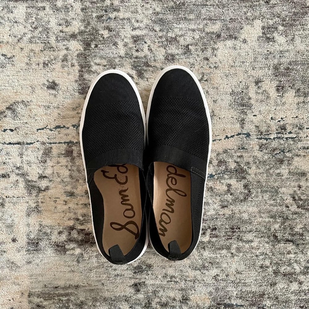Black Sam Edelman Slip On Sneakers